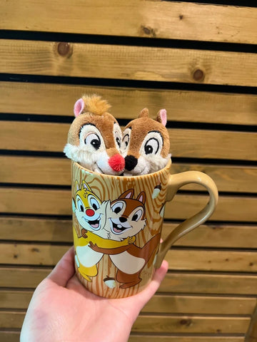 Disney Store Chip 'n Dale Mug & Plush Set