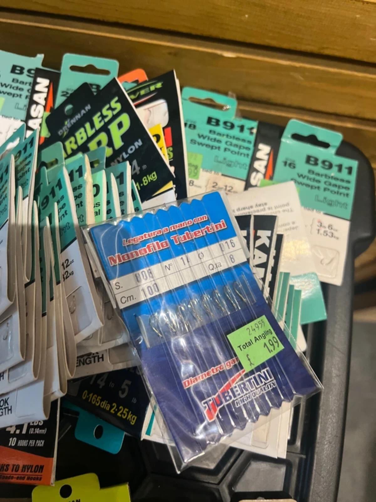 Job Lot 73 Fishing Hooks Pre Tied Bundle