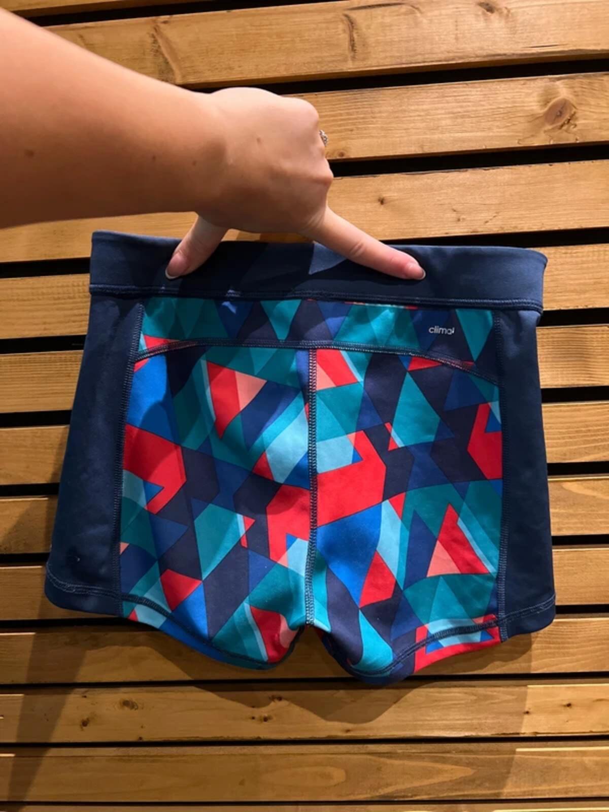 Adidas Climalite Patterned Navy Running Shorts