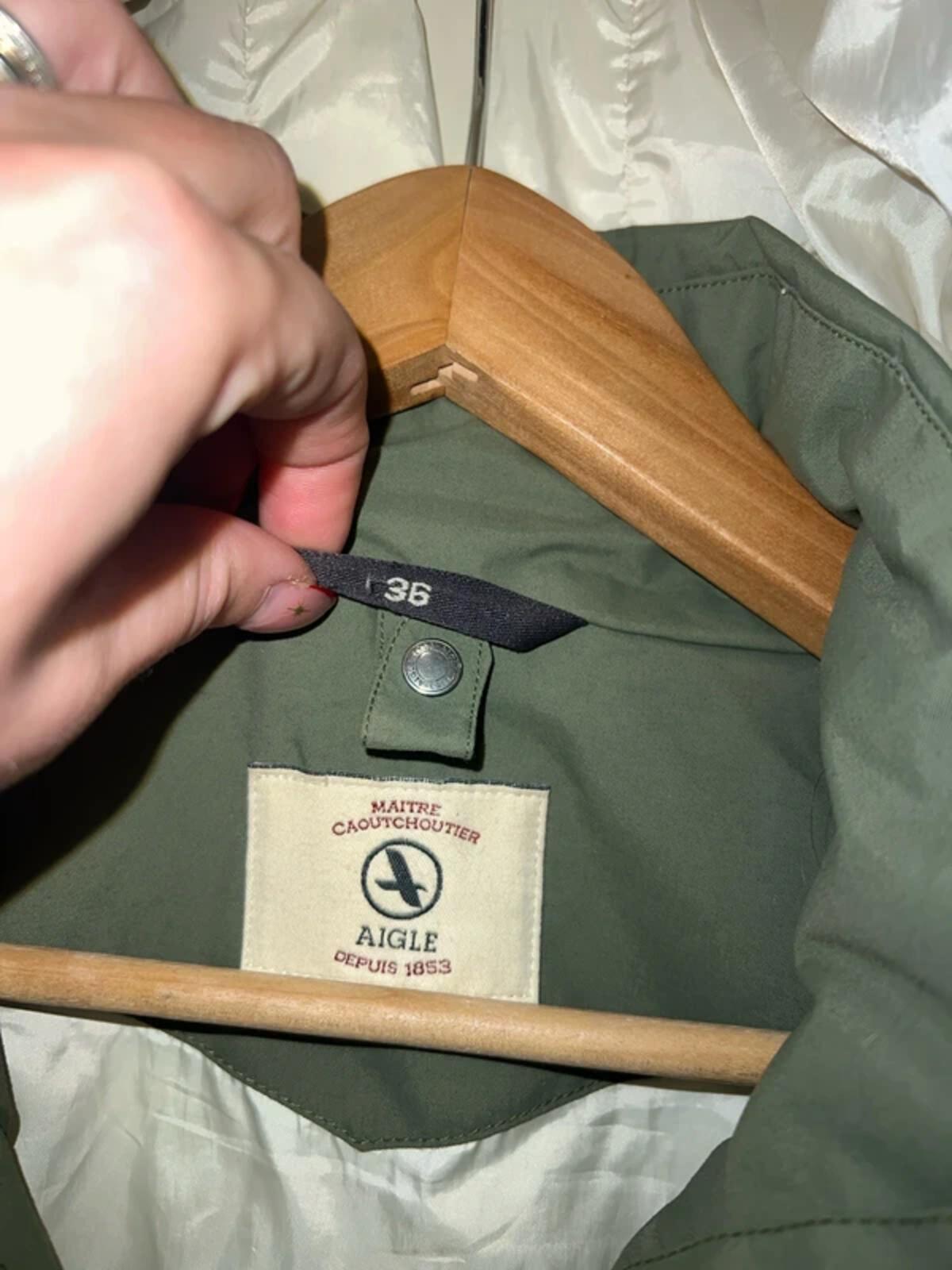 Aigle Gore-Tex Khaki Green Parka Jacket 8