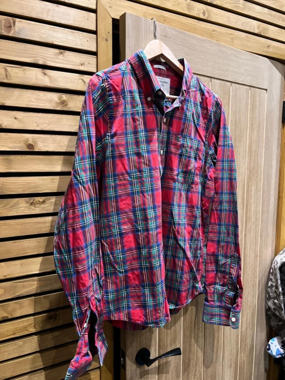 Abercrombie & Fitch Red Tartan Shirt XL