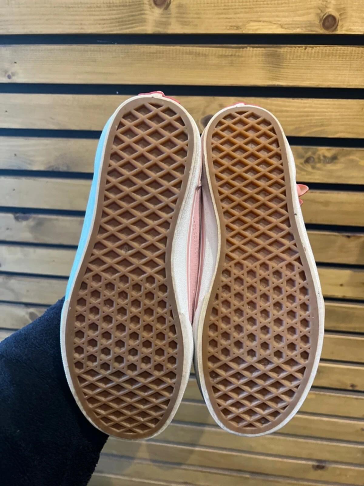 Vans Pink Suede Checkerboard Trainers UK4