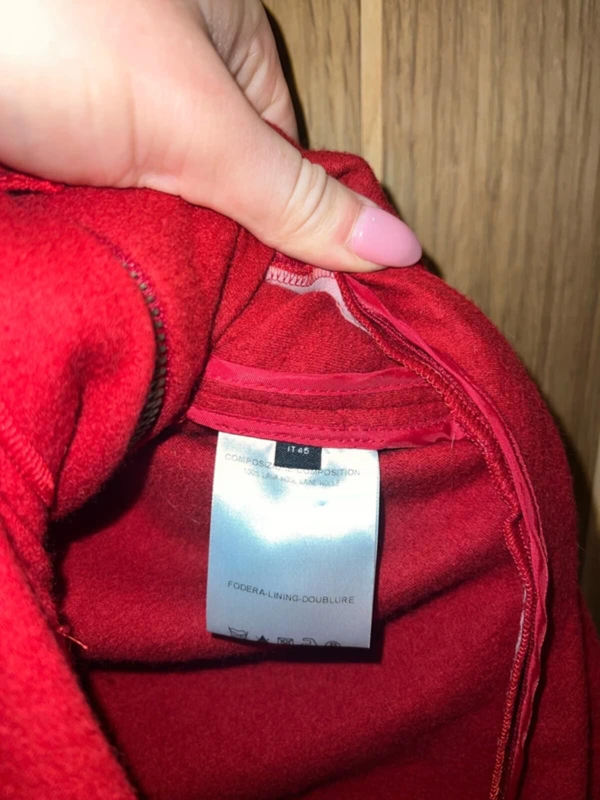 Alexander McQueen Red Wool Zipper Dress 14