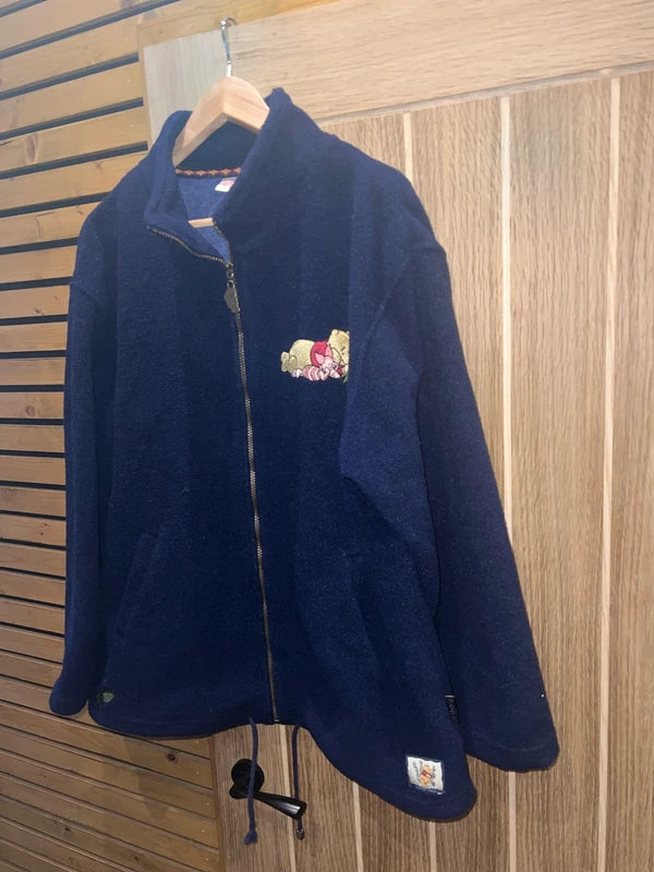 Vintage 1990's Winnie the Pooh Disney Zip Fleece