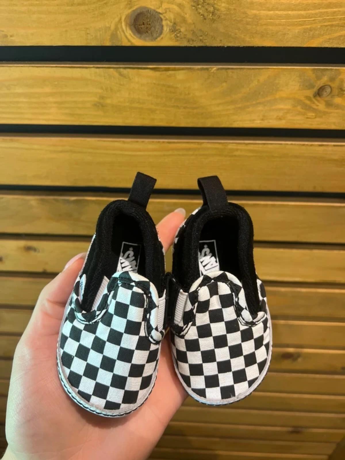 Vans Baby Checkerboard Crib Shoes UK1.5
