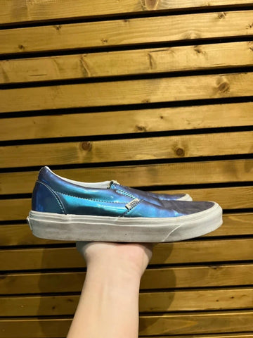 Vans Blue Holographic Trainers UK6