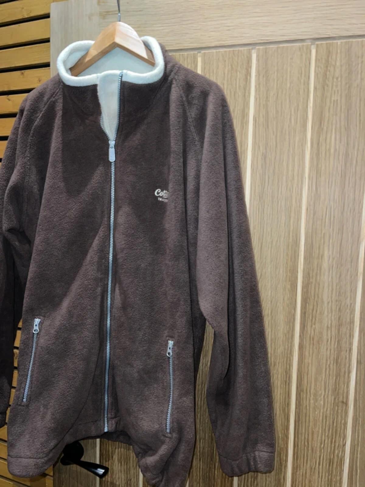 Cotton Traders Chocolate Brown Fleece Jacket XL