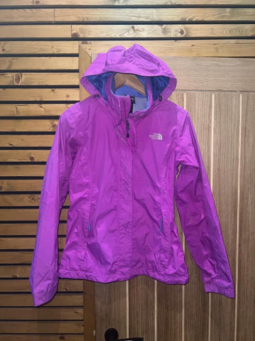 The North Face Purple Hooded Raincoat S
