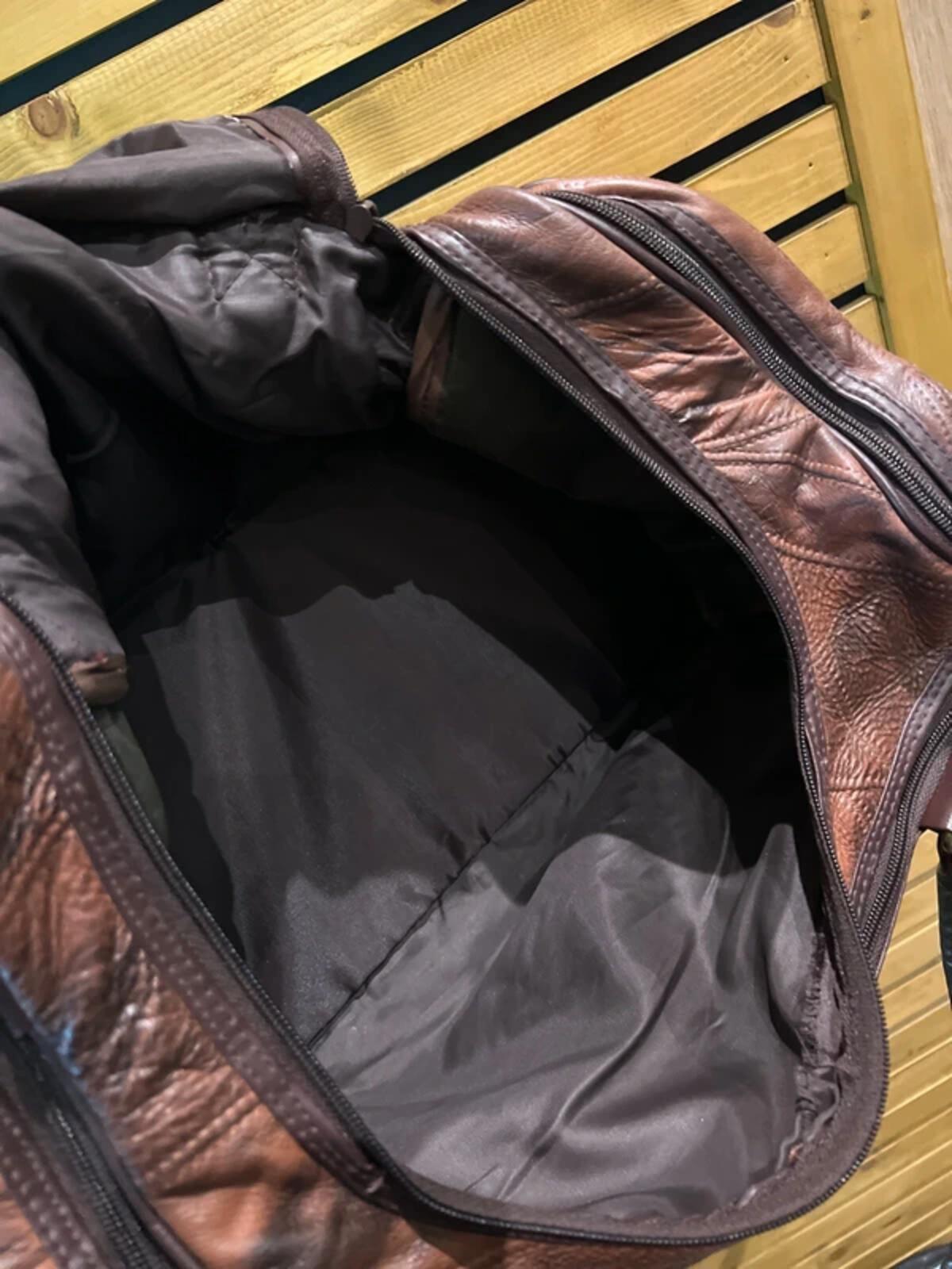 Vintage Bon Voyage Weekend Soft Brown Leather Duffle Bag