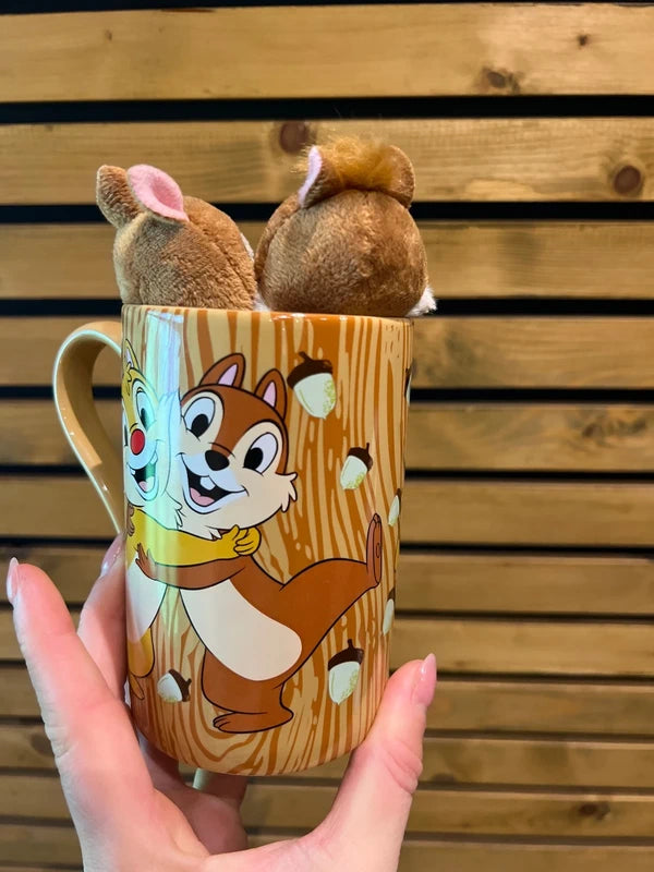 Disney Store Chip 'n Dale Mug & Plush Set
