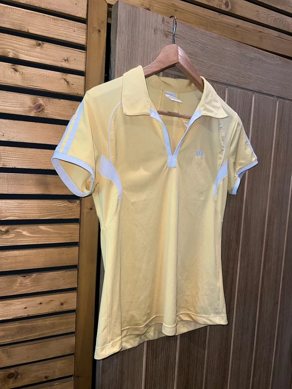 Adidas Vintage Tennis Yellow Polo Tee