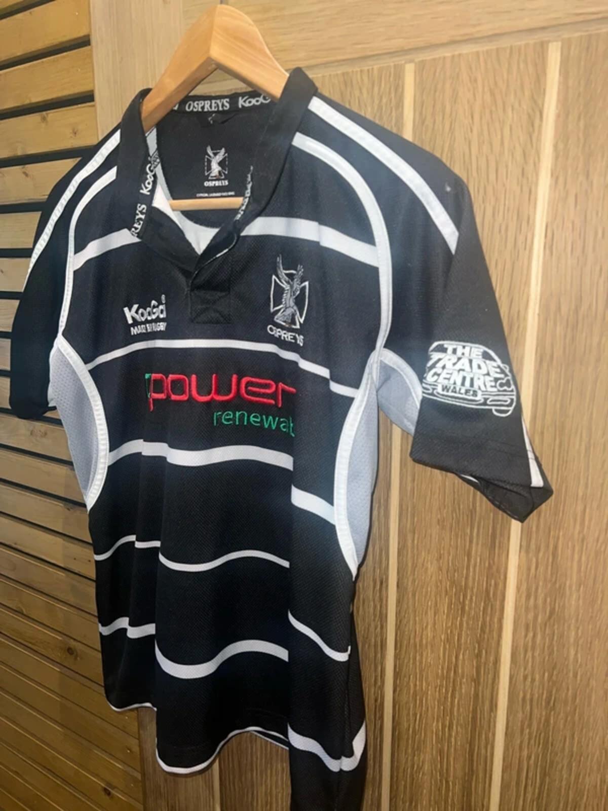 Vintage 2006/2007 Welsh Ospreys Rugby Jersey 14-16Y
