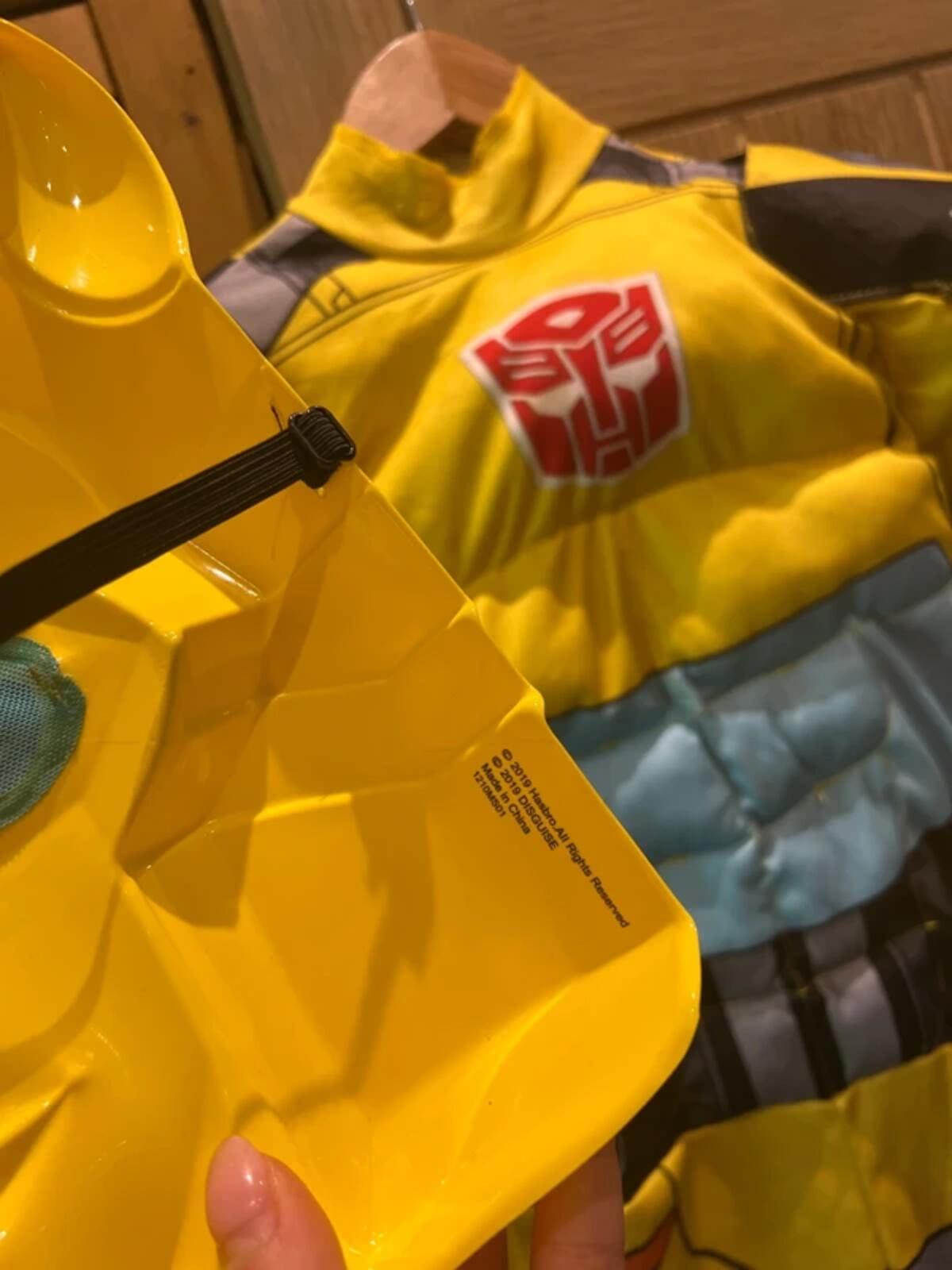 Transformers Hasbro Bumblebee Fancy Dress Costume & Mask 7-8Y