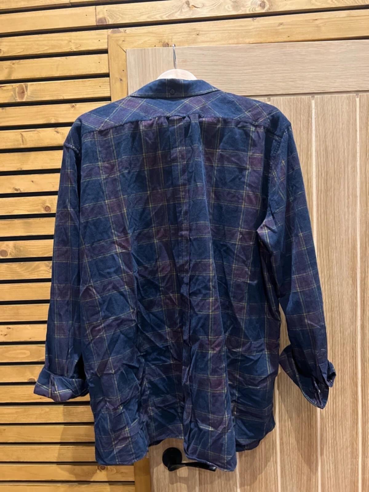 Ben Sherman Navy Plaid Over Shirt XXL