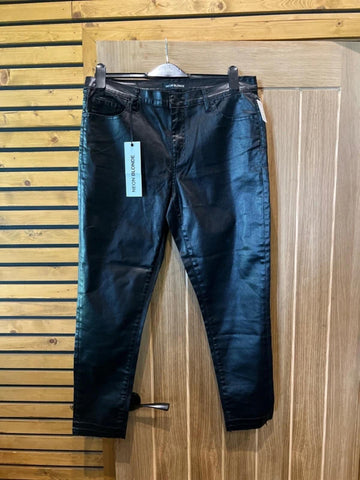 Free People Neon Blonde Black Galaxy Trousers 14 NEW