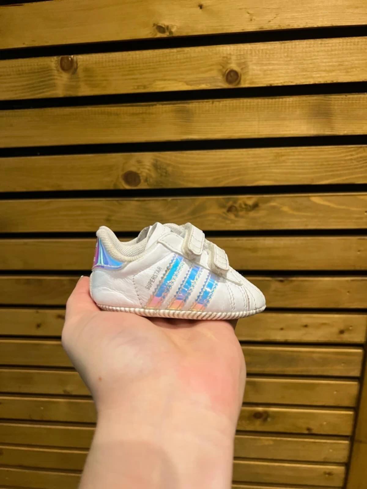Adidas Originals Superstar White Holographic Trainers 1K