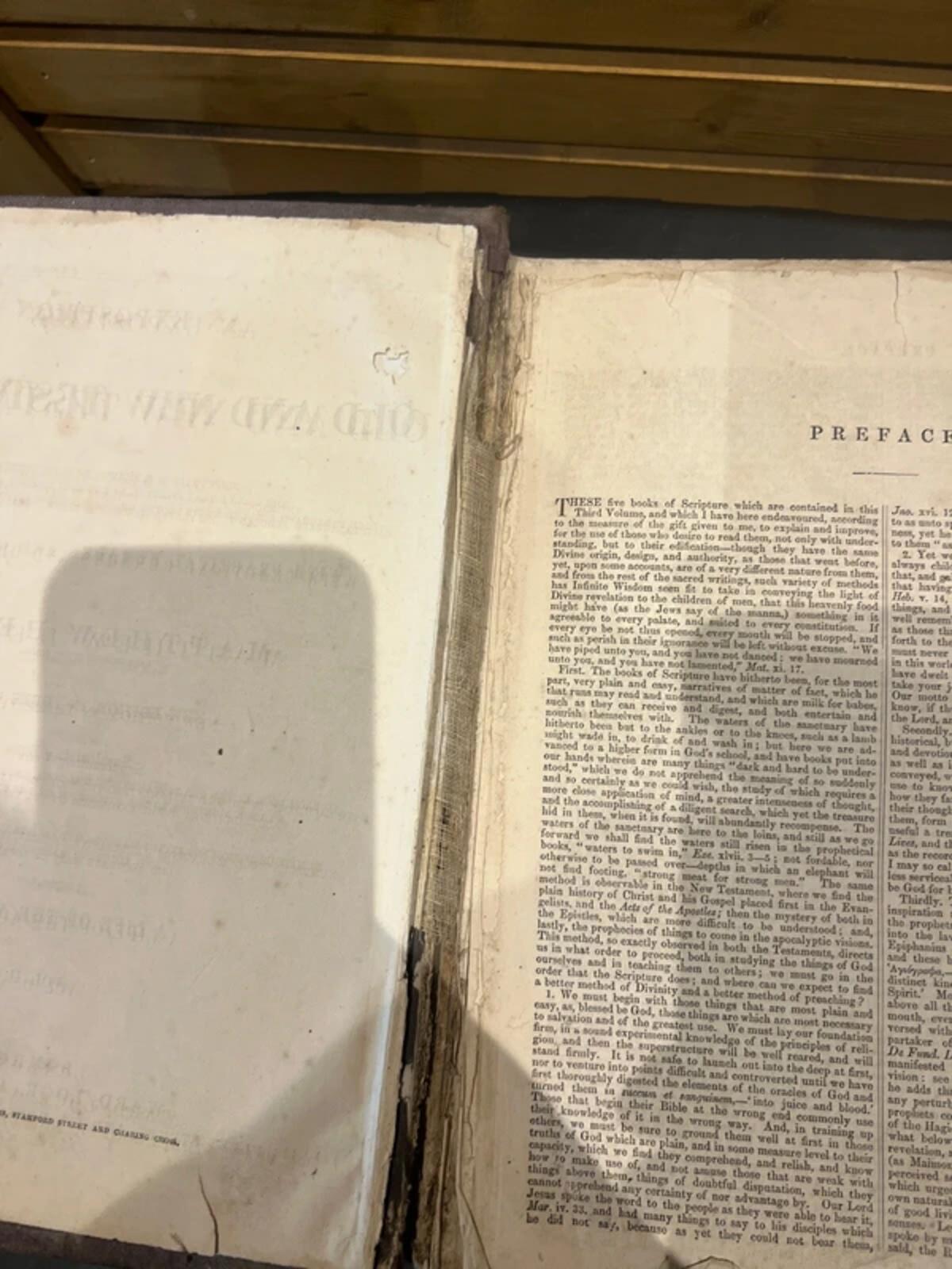 Antique 1800’s Matthew Henry's Commentary on the Holy Bible