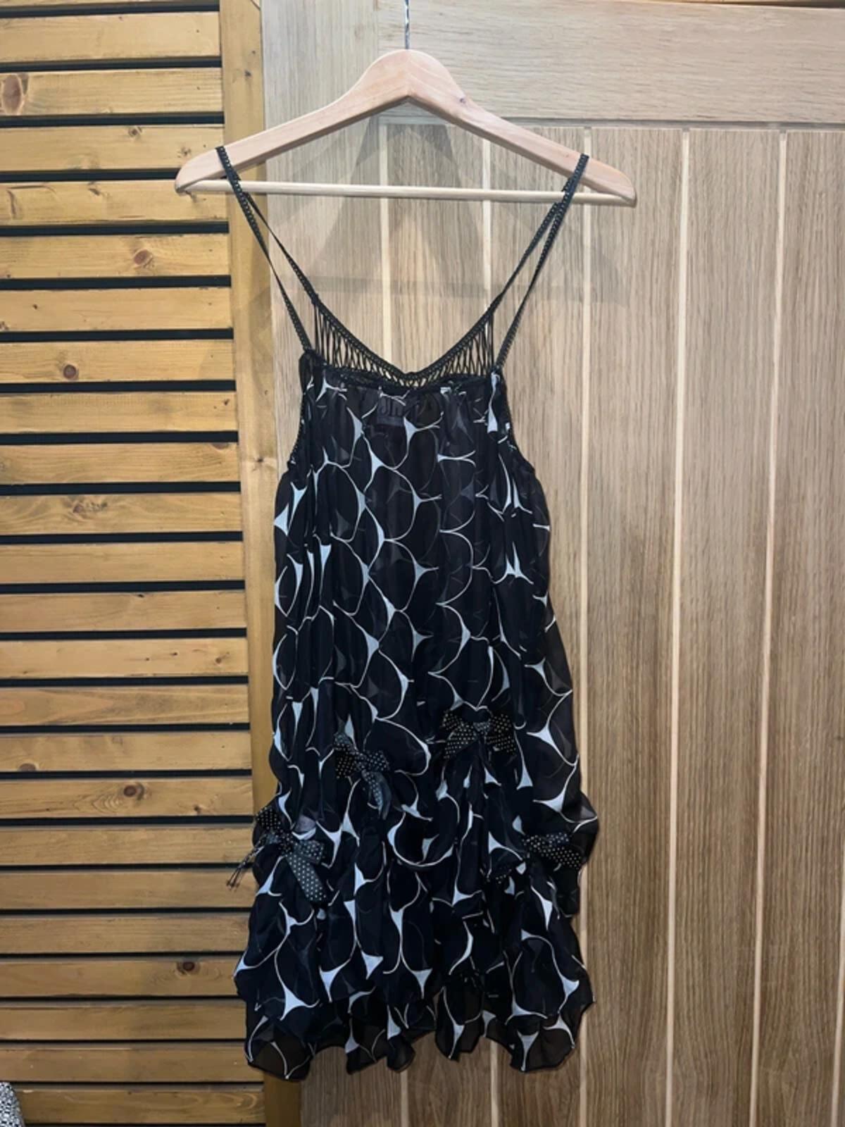 Bulb By Julie Lantry Designer Silk Babydoll Night Dress Lingerie L
