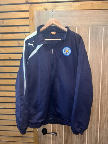 Vintage Leicester City FC Puma Navy Windbreaker XL