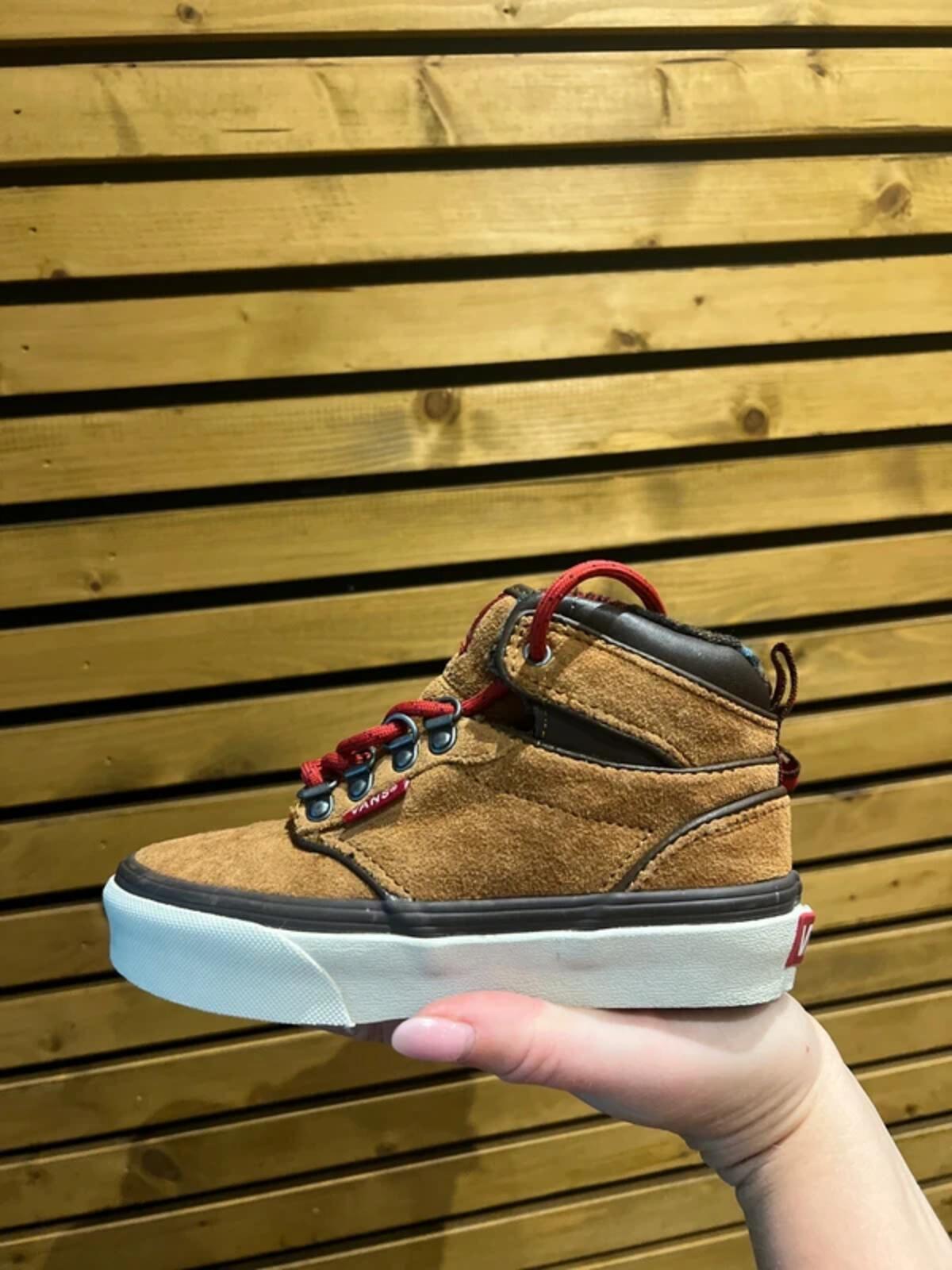 Vans Brown Suede Tartan Mid Trainers UK12