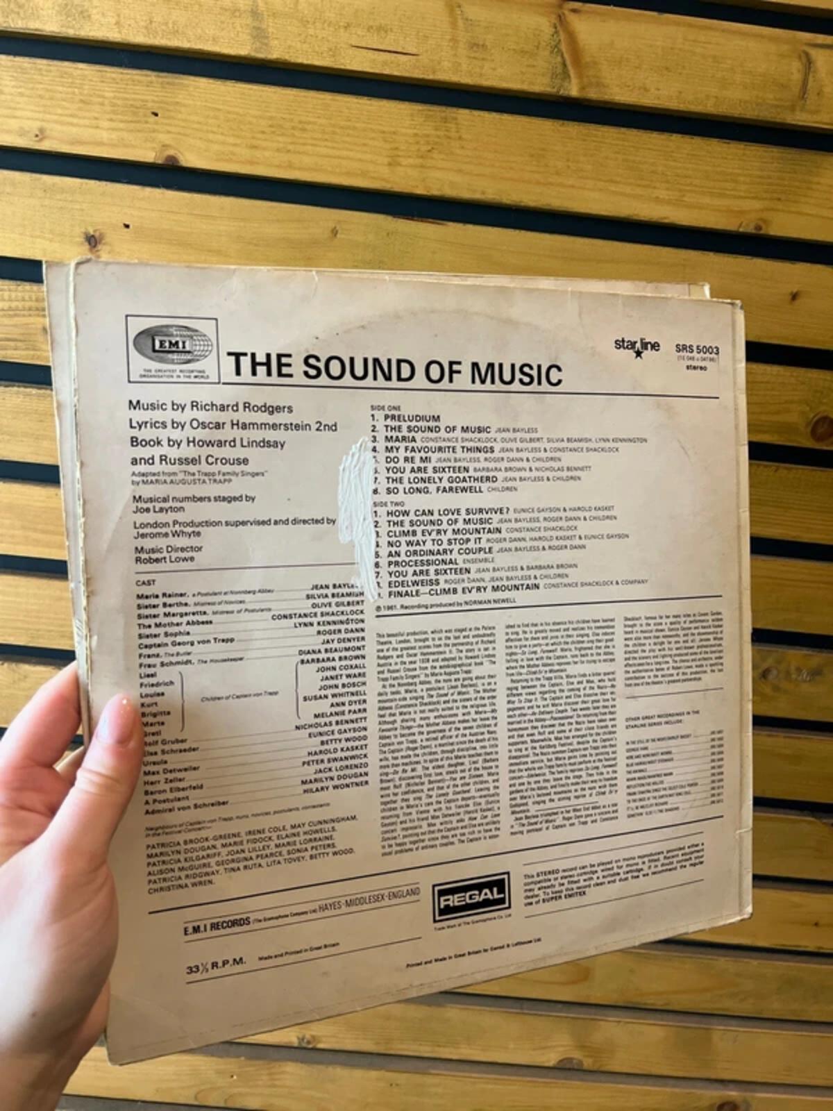 The Sound of Music Original Vintage 1960’s Vinyl LP Soundtrack