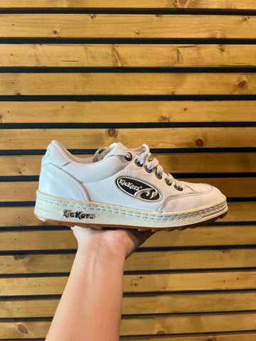Kickers Vintage White Trainers UK7