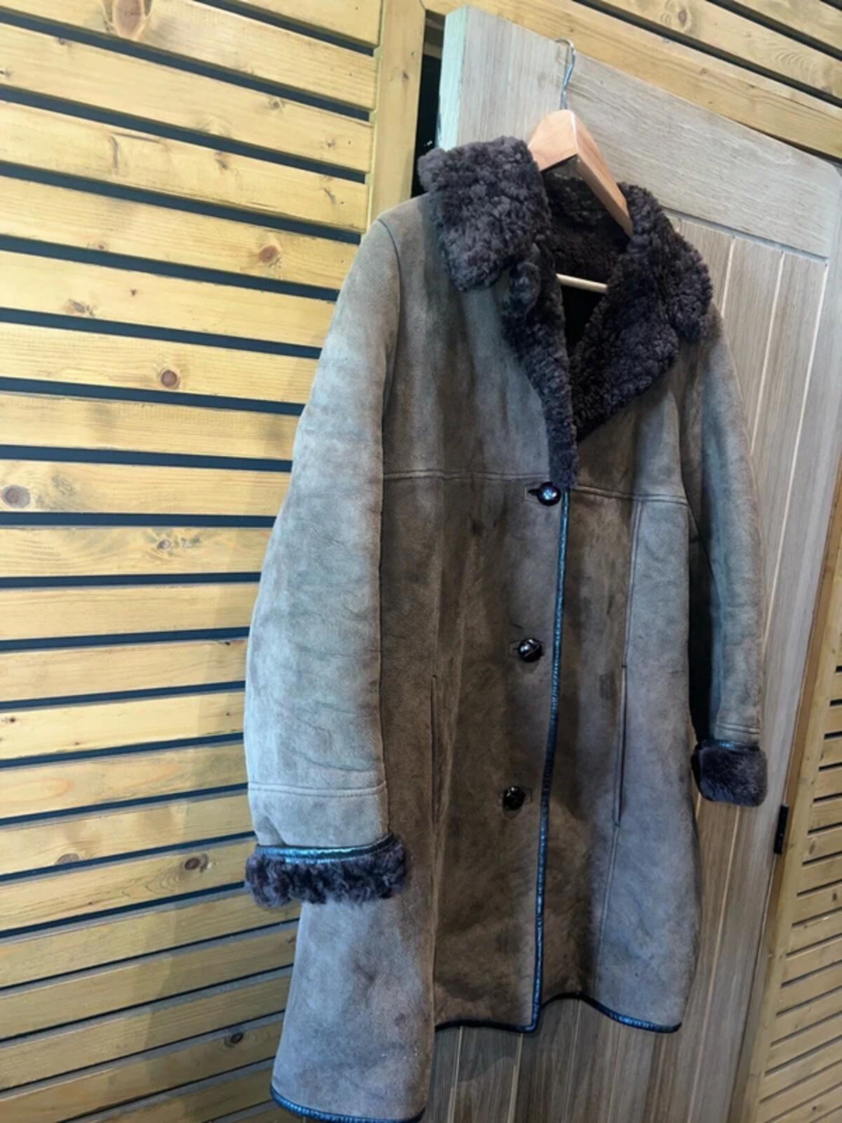 Vintage EWM Brown Sheepskin Jacket M