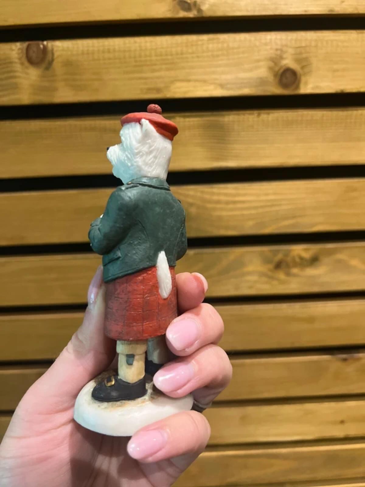 Robert Harrop Vintage 1990 Highland Terrier Dog Resin Figurine