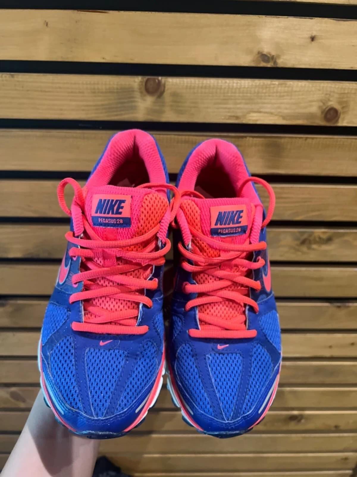 Nike Flywire Pegasus 28 Blue Running Trainers UK3.5