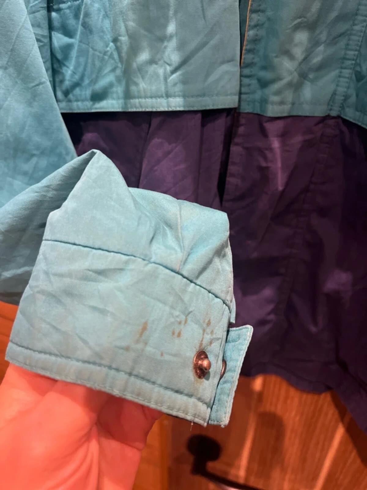 Vintage Towncraft Block Colour 1/4 Zip Windbreaker M