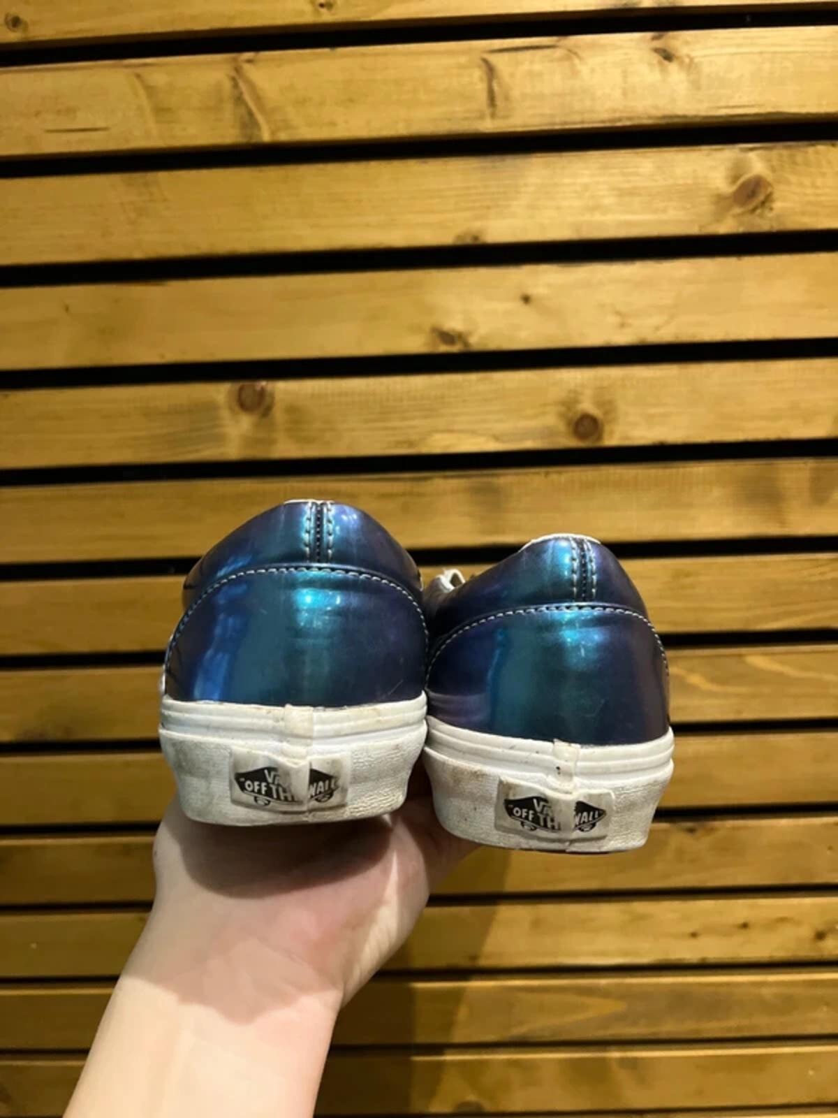Vans Blue Holographic Trainers UK6