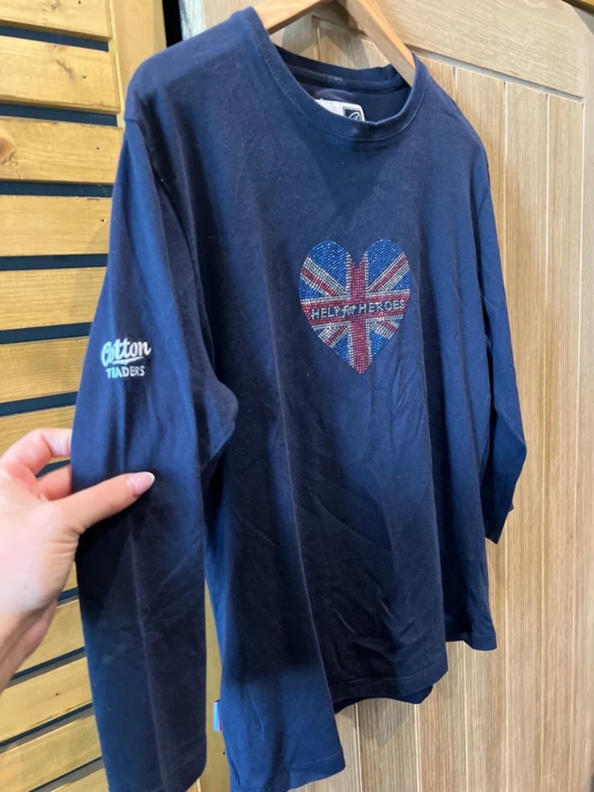 Cotton Traders Help for Heroes Navy Top UK16