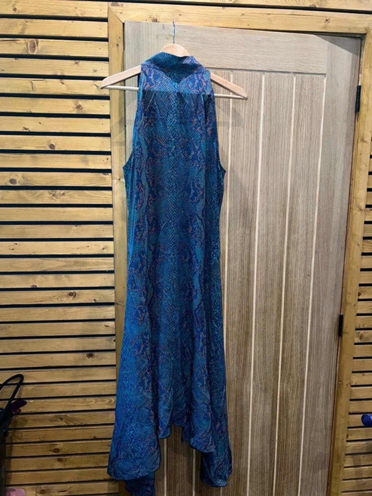 Joie Silk Animal Print Sleeveless Dress L