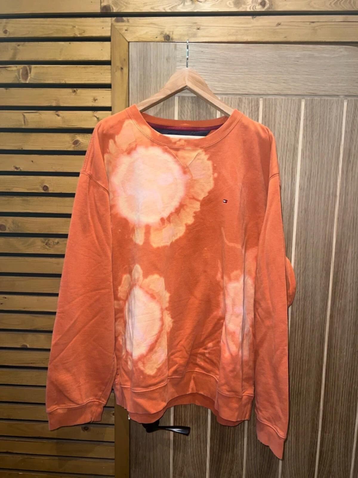 Tommy Hilfiger Orange Tie Dye Sunset Sweatshirt XXL