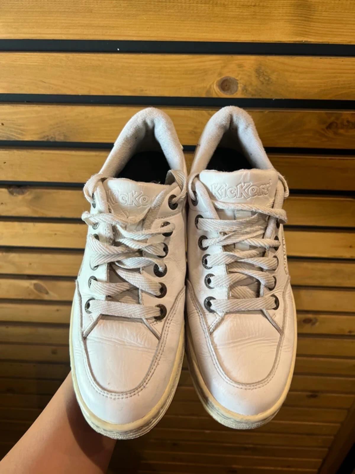 Kickers Vintage White Trainers UK7