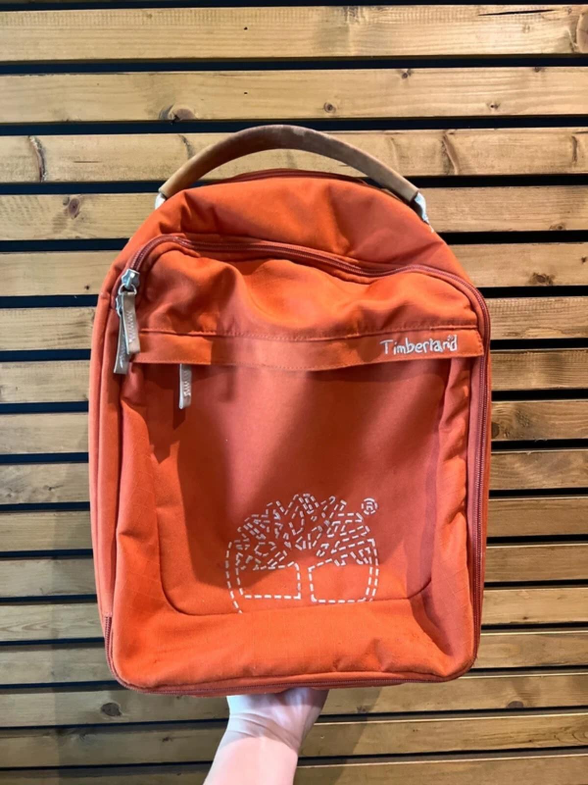 Timberland Vintage Burnt Orange Small Roller Luggage Bag