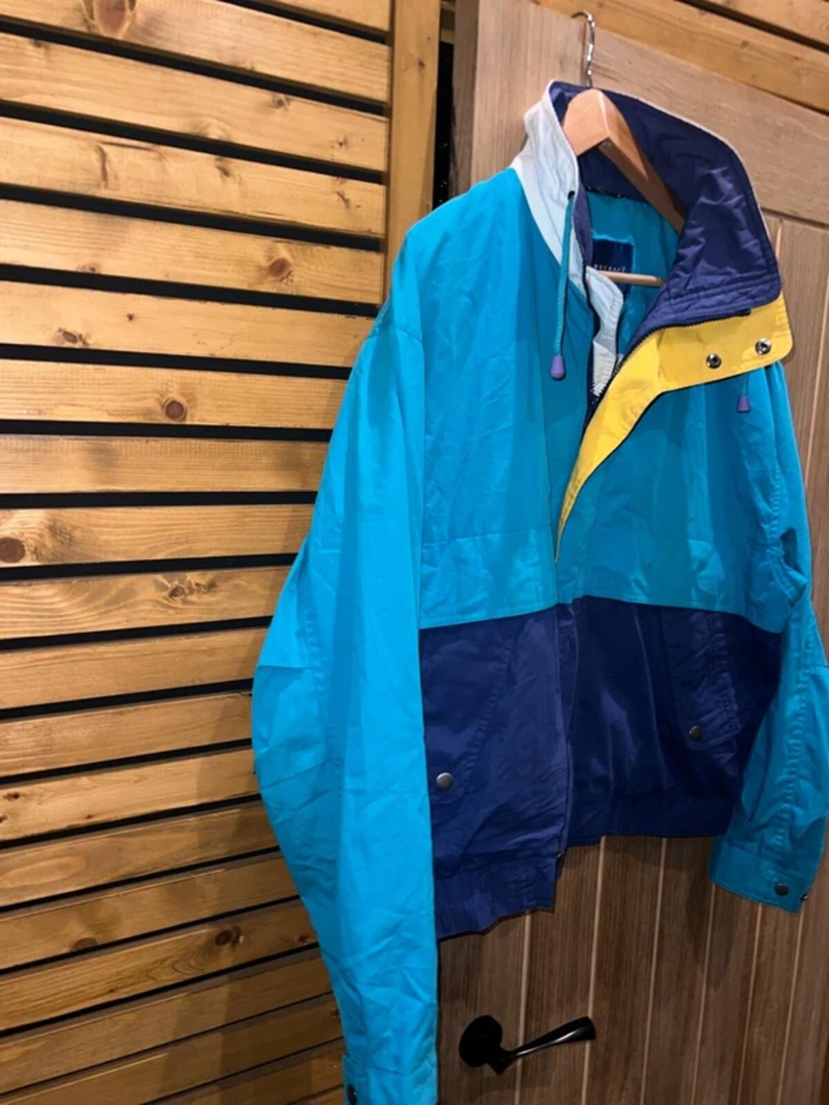 Vintage Towncraft Block Colour 1/4 Zip Windbreaker M