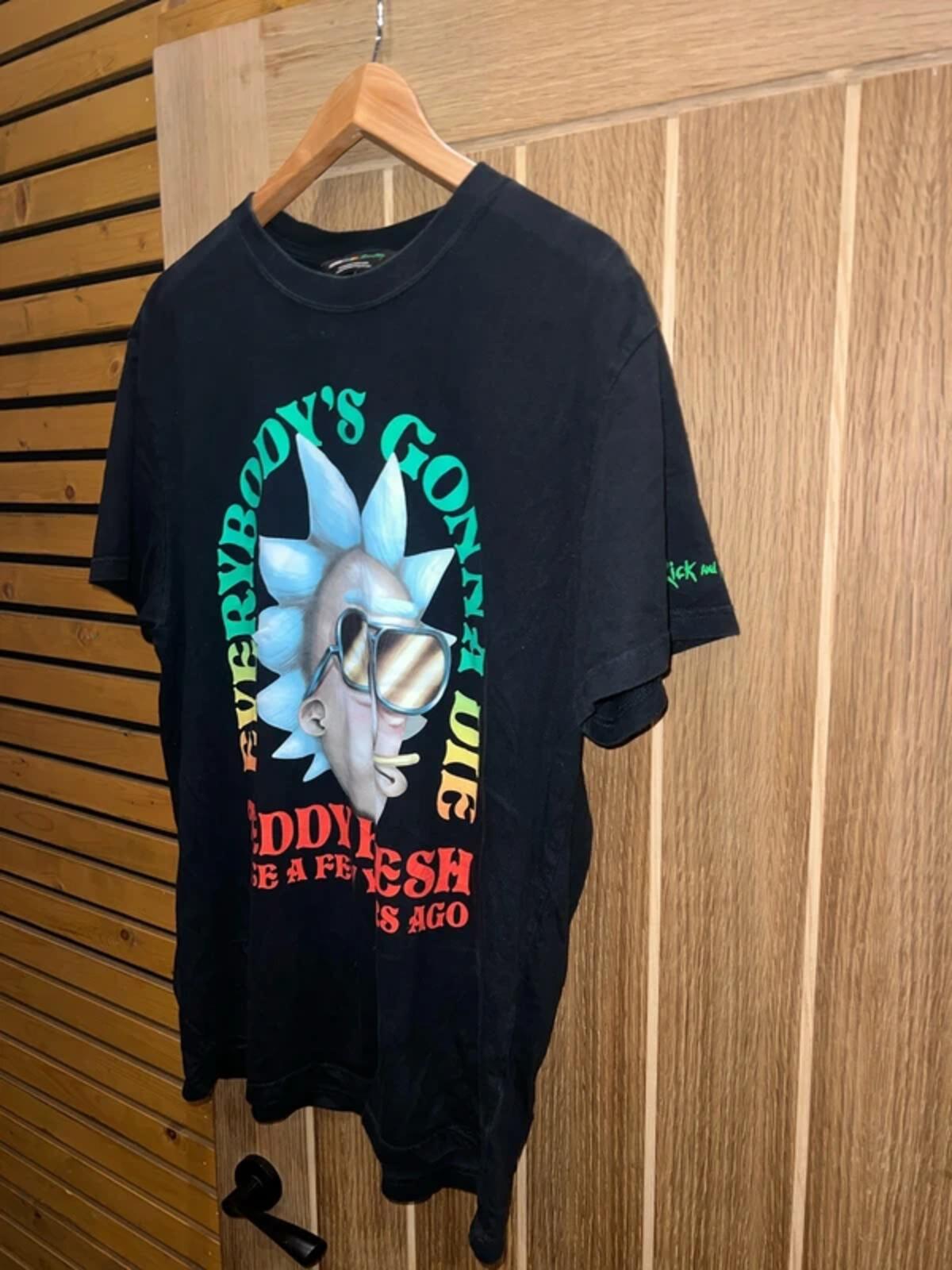 Teddy Fresh Rick & Morty Everybody’s Gonna Die Graphic T-Shirt M