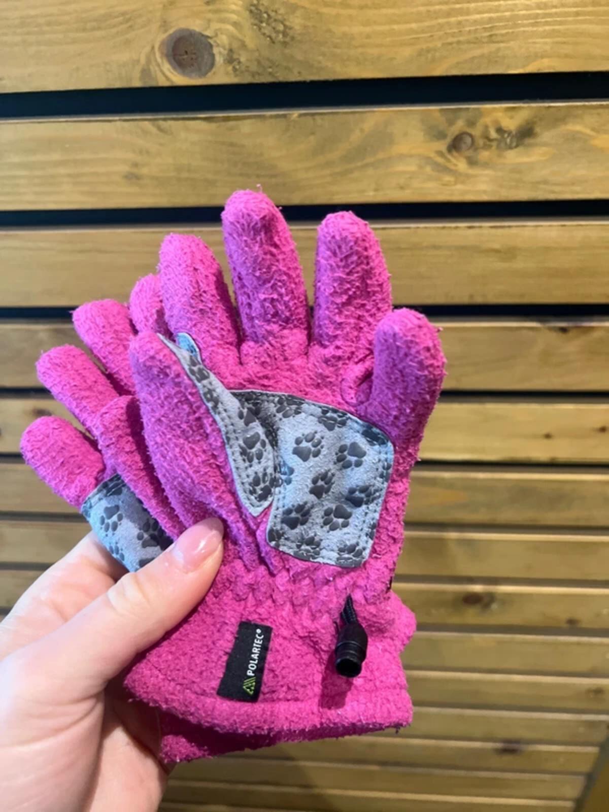 Jack Wolfskin Pink Fleece Gloves 5-6Y