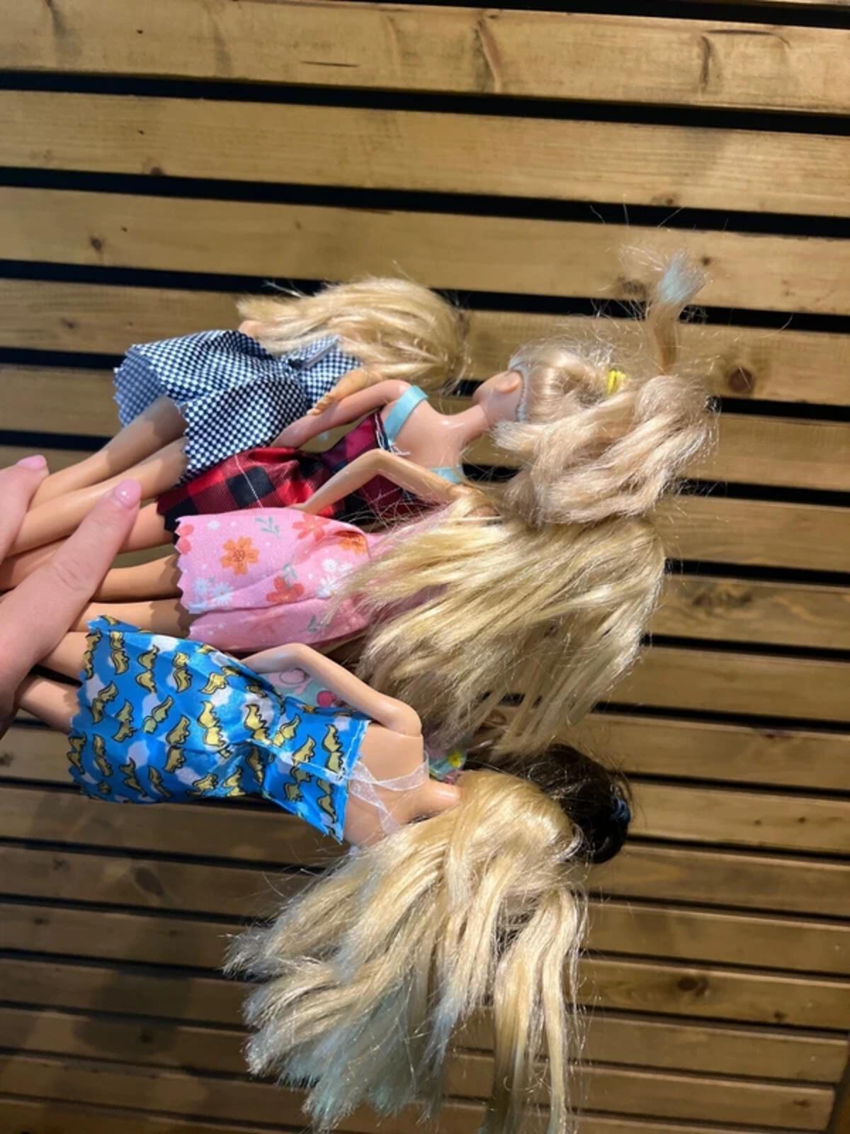 Barbie Dolls with Clothes Bundle (5)