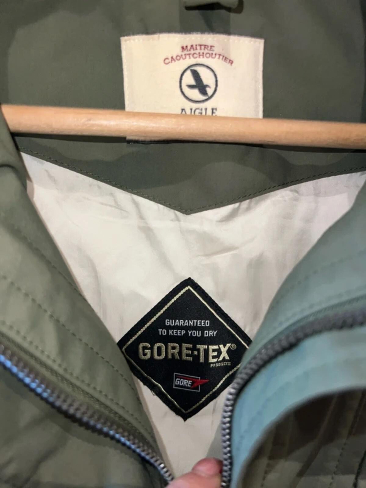 Aigle Gore-Tex Khaki Green Parka Jacket 8