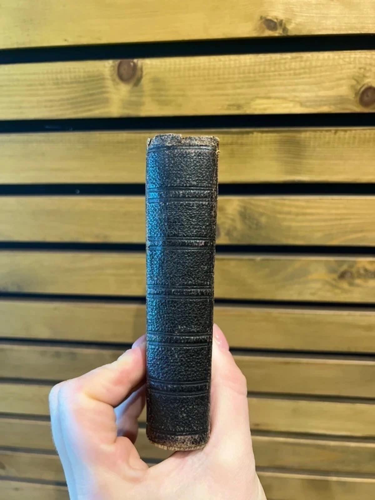 Antique 1800's Vintage The Holy Bible Illustrated Book