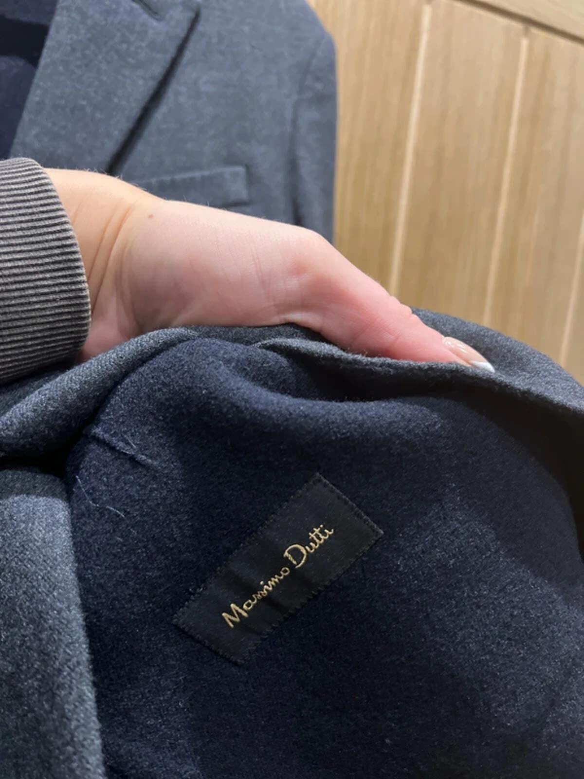 Massimo Dutti Grey Wool Blazer S/M