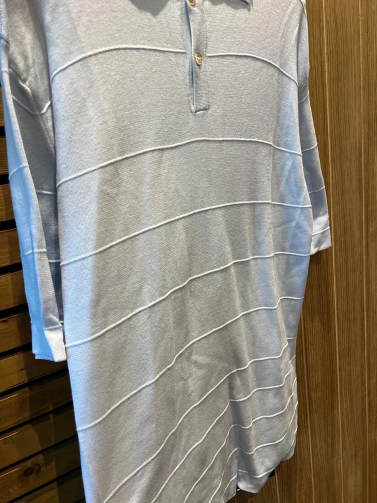 Burberry Golf Vintage Light Blue Polo Shirt