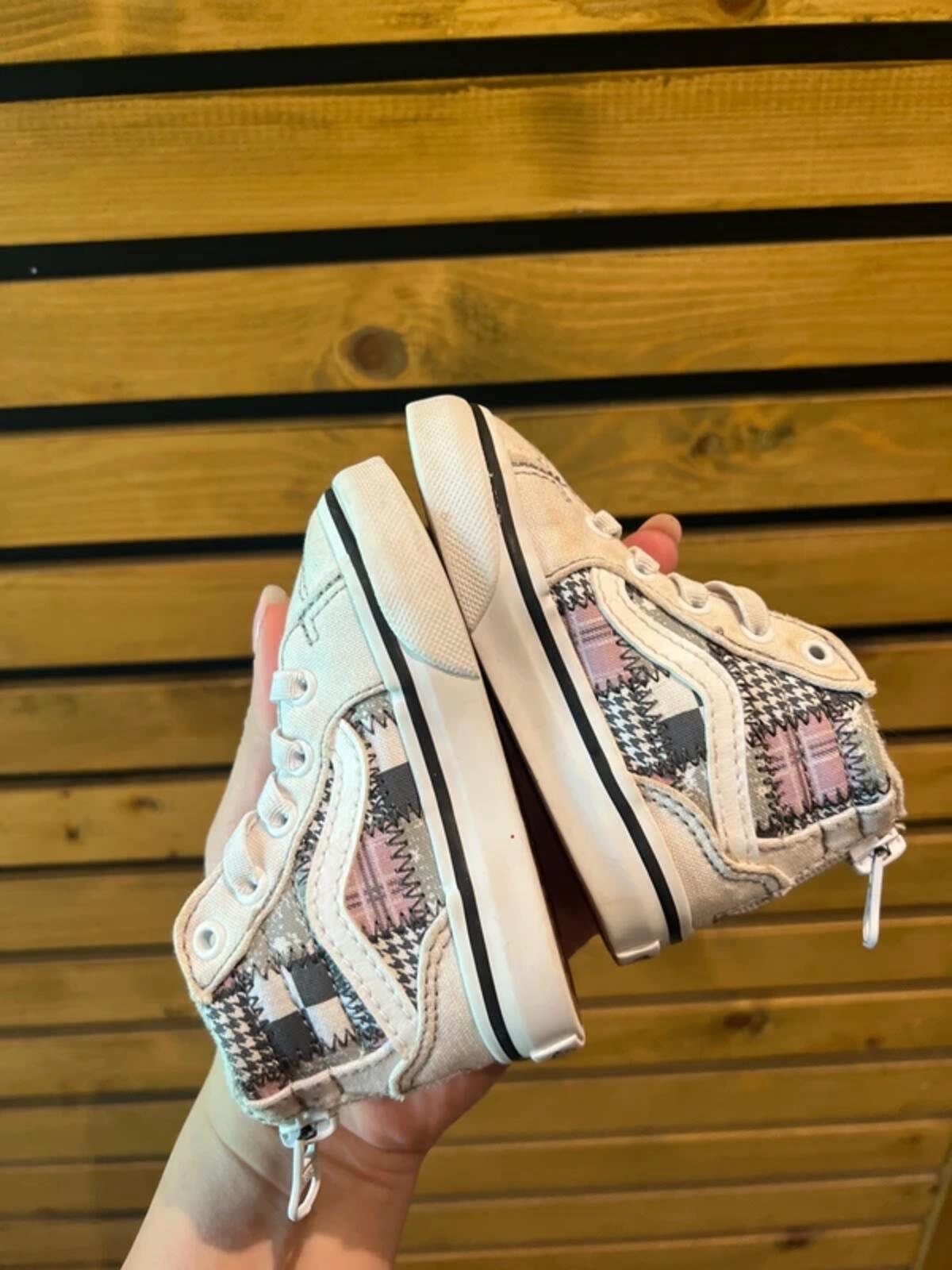 Vans High Patchwork Trainers UK3.5