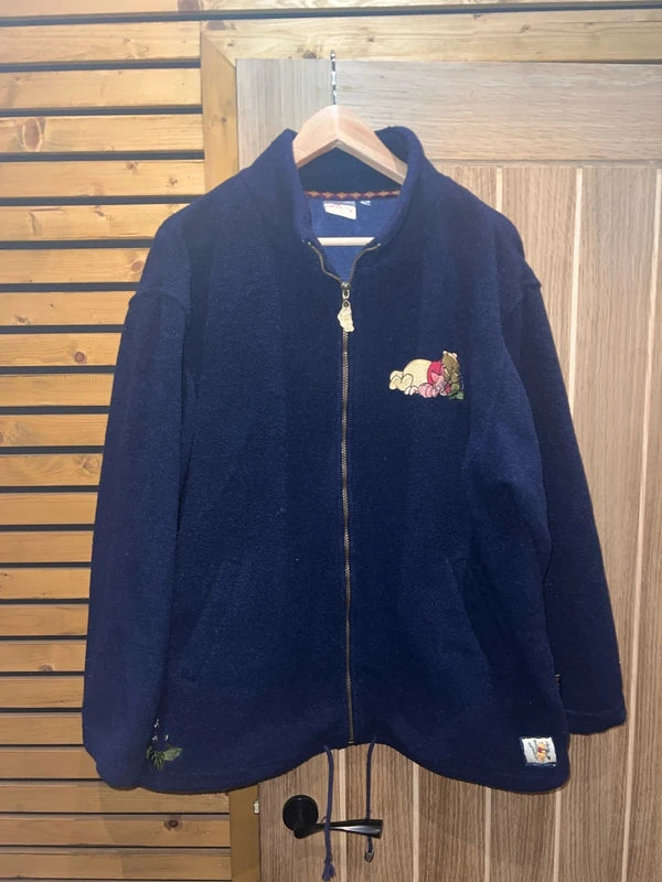 Vintage 1990's Winnie the Pooh Disney Zip Fleece