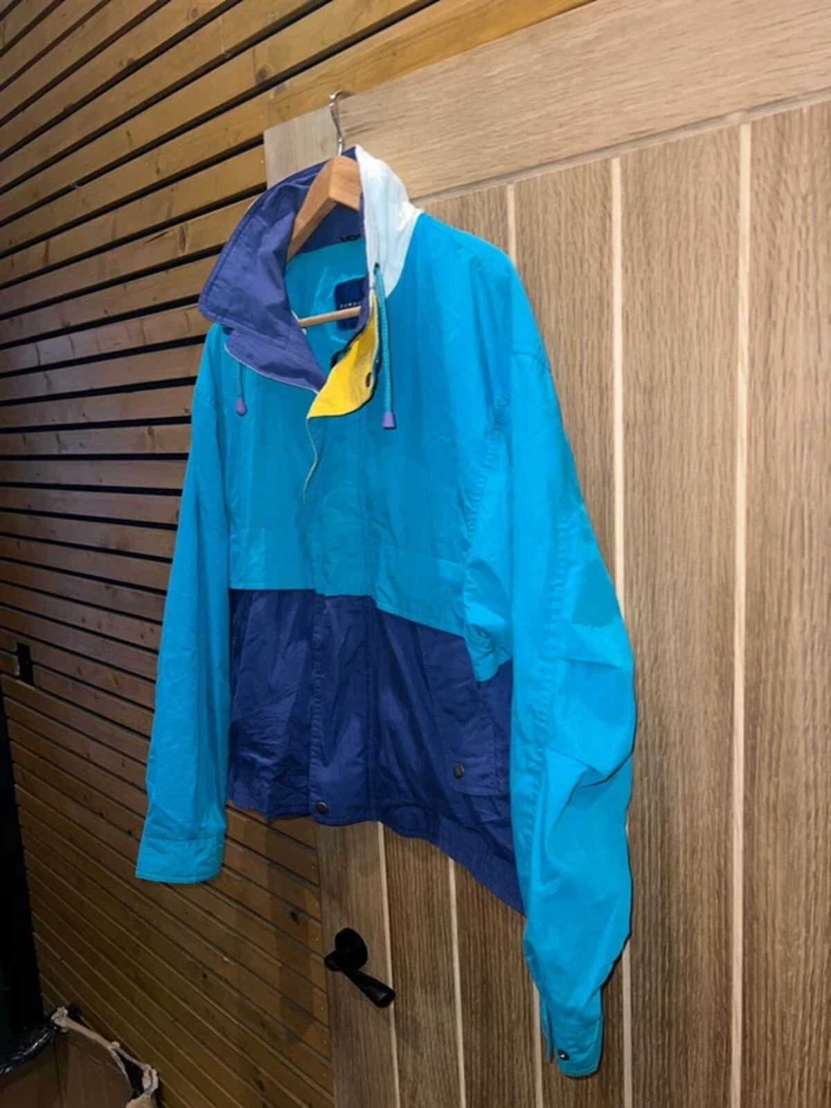 Vintage Towncraft Block Colour 1/4 Zip Windbreaker M