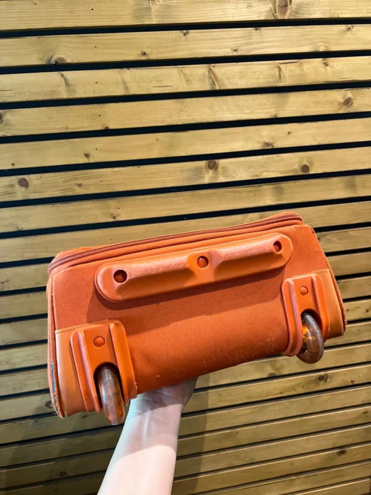 Timberland Vintage Burnt Orange Small Roller Luggage Bag