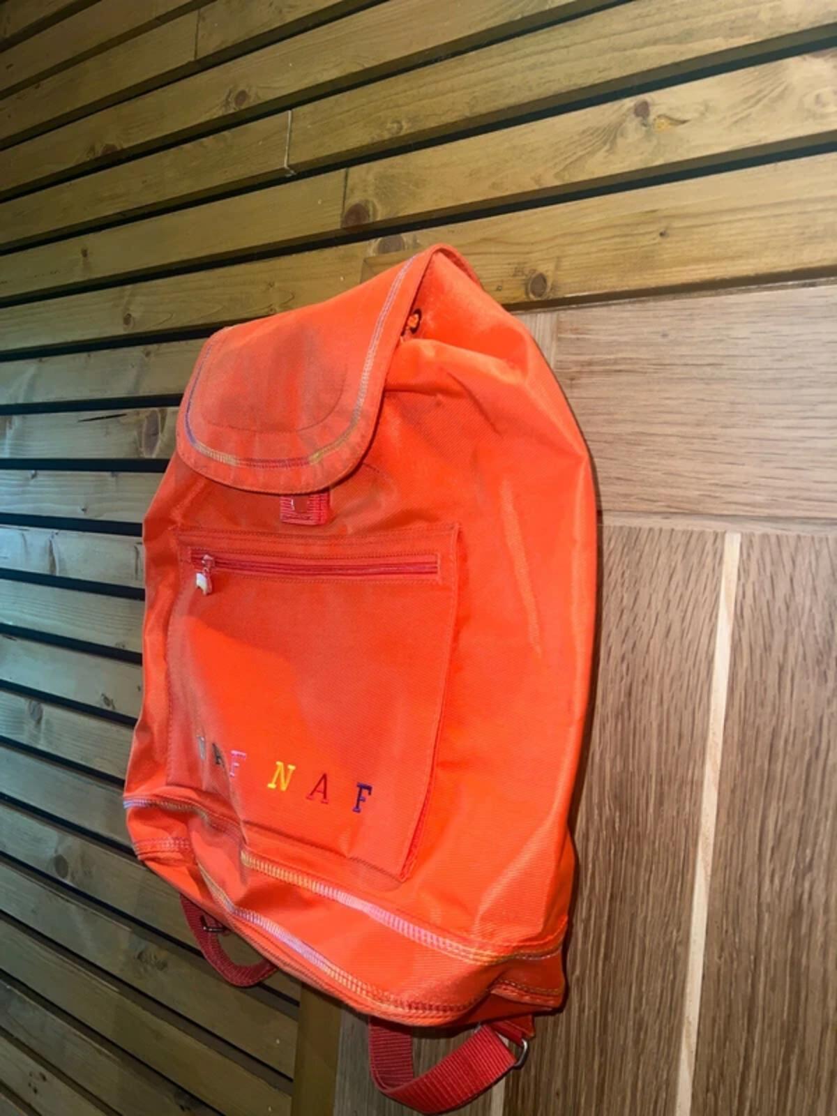 Vintage 1990s Naf Naf Orange Rucksack