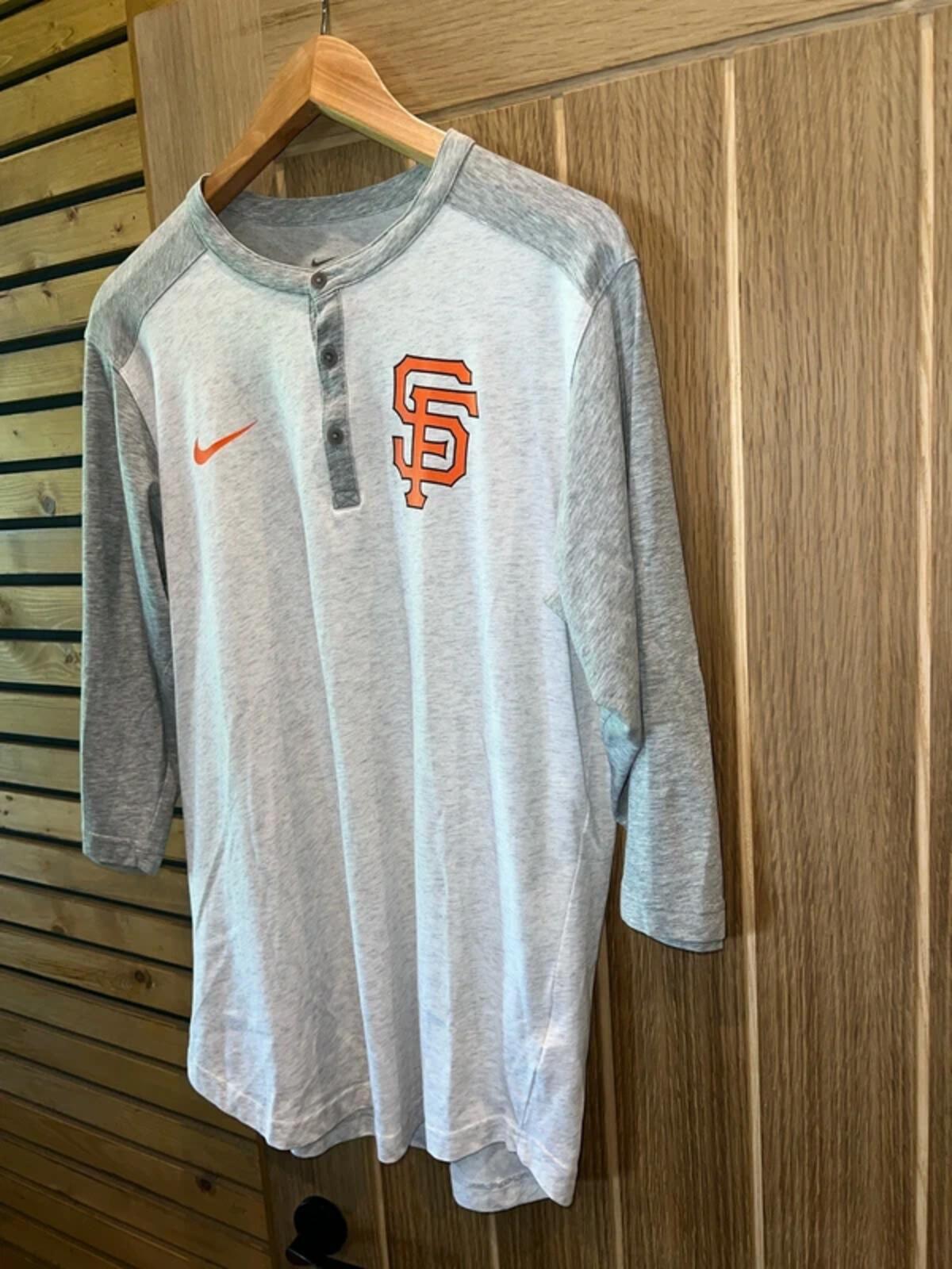 MLB San Francisco Giants 3/4 Sleeve Baseball Top M